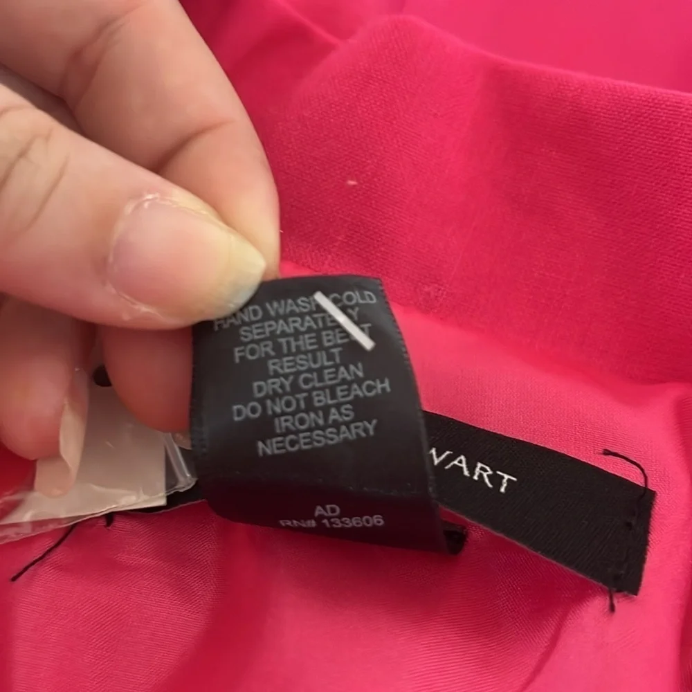 NWT Ashley Stewart Hot Pink Linen Blazer‎ Size 22W